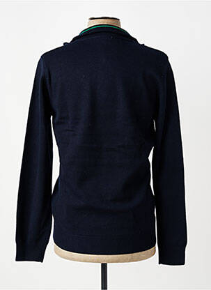 Pull stretch manches longues bleu ELLE EST OU LA MER homme