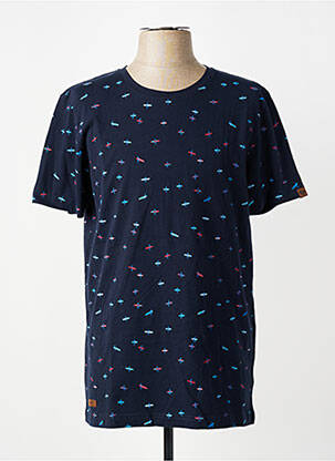 T-shirt stretch manches courtes bleu RAGWEAR homme