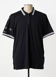 Polo tissage jersey manches courtes noir LUHTA homme