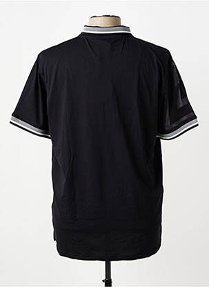 Polo tissage jersey manches courtes noir LUHTA homme