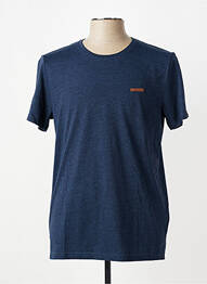 T-shirt tissage chiné manches courtes bleu RAGWEAR homme