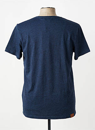 T-shirt tissage chiné manches courtes bleu RAGWEAR homme