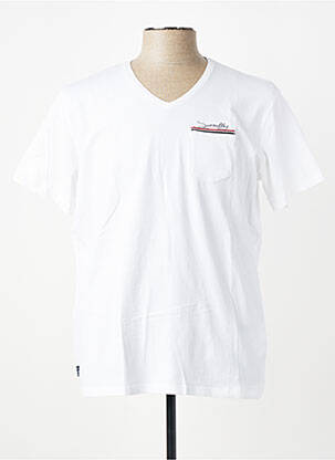 T-shirt stretch manches courtes blanc SUN VALLEY homme