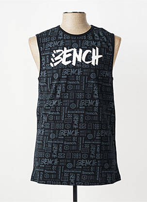 Débardeur coupe droite sans manche noir BENCH homme
