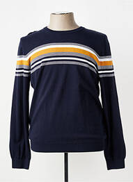 Pull stretch manches longues bleu ELLE EST OU LA MER homme