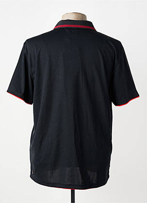 Polo tissage jersey manches courtes noir LUHTA homme