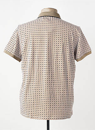 Polo tissage jersey manches courtes beige SUN VALLEY homme