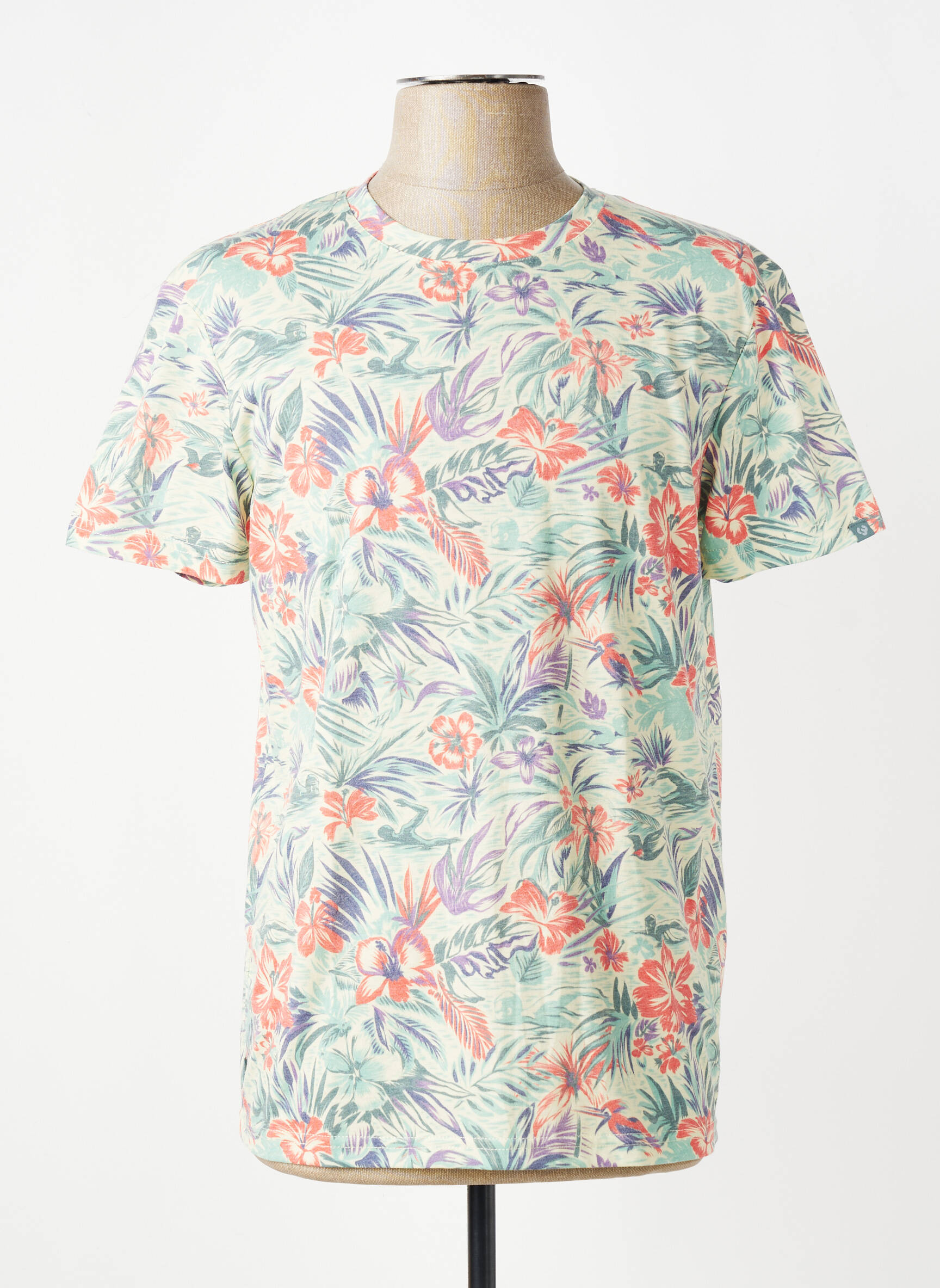 T-shirt stretch manches courtes vert RAGWEAR homme