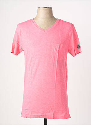 T-shirt coupe cintrée manches courtes rose EUROPANN homme