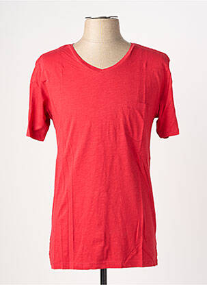 T-shirt coupe cintrée manches courtes rouge EUROPANN homme