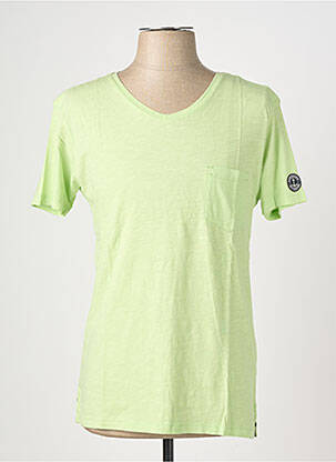 T-shirt coupe cintrée manches courtes vert EUROPANN homme