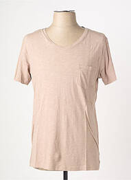 T-shirt coupe cintrée manches courtes marron EUROPANN homme