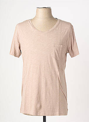 T-shirt coupe cintrée manches courtes marron EUROPANN homme