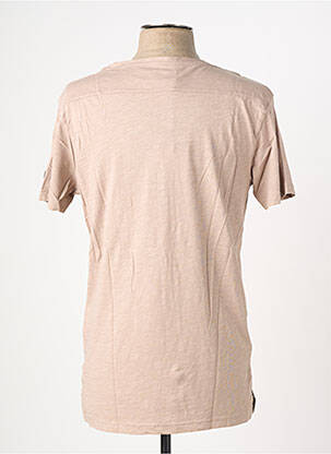 T-shirt coupe cintrée manches courtes marron EUROPANN homme