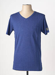 T-shirt coupe cintrée manches courtes bleu EUROPANN homme