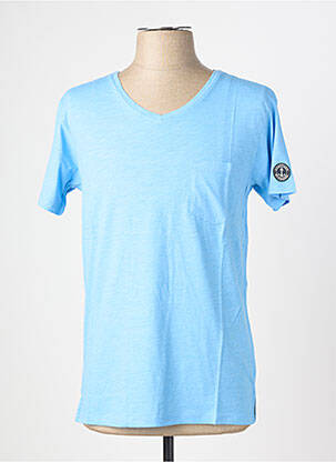 T-shirt coupe cintrée manches courtes bleu fonce EUROPANN homme