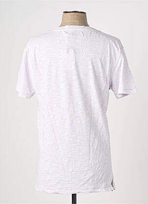 T-shirt tissage chiné manches courtes violet EUROPANN homme