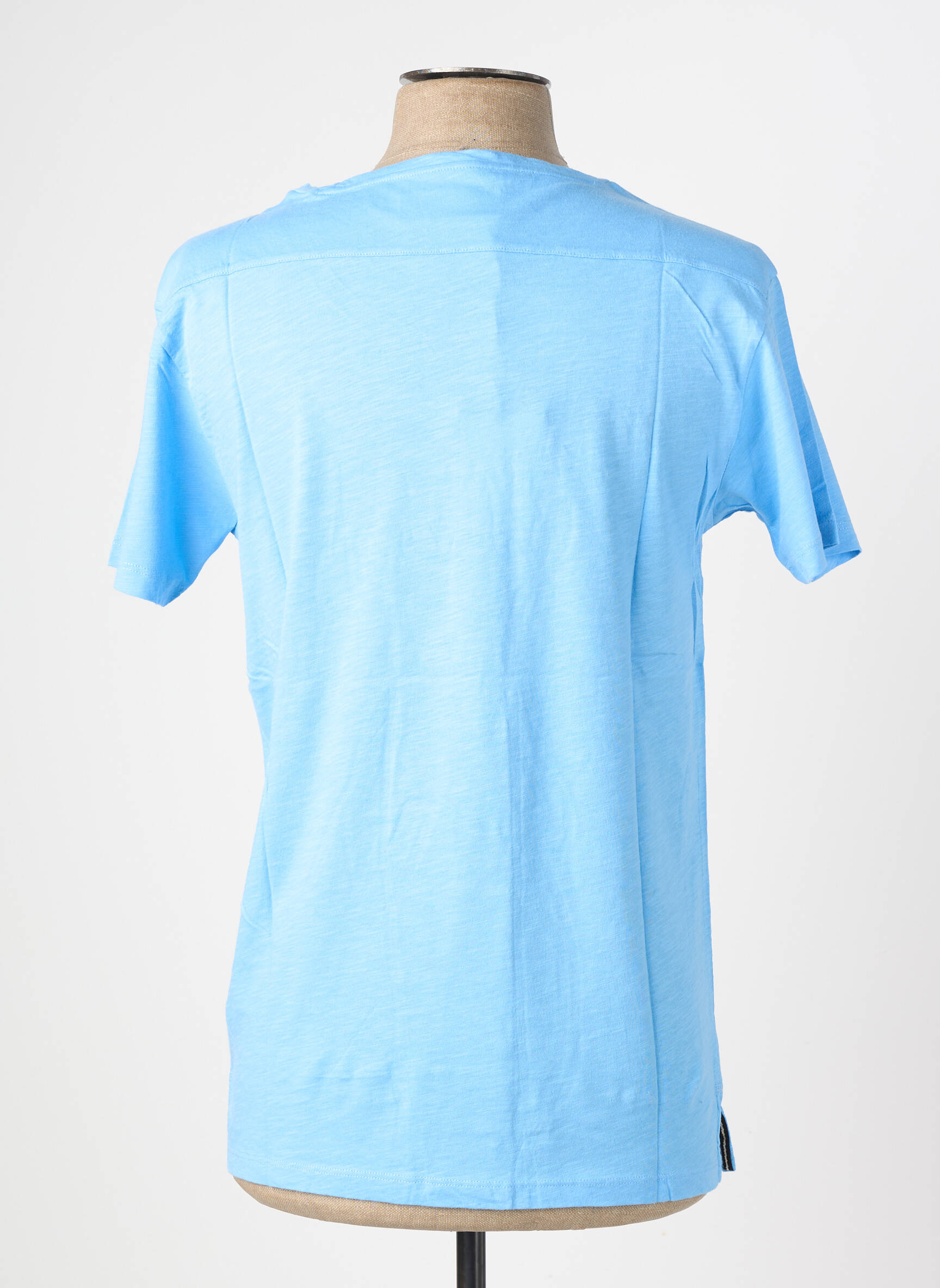 T-shirt coupe cintrée manches courtes bleu fonce EUROPANN homme
