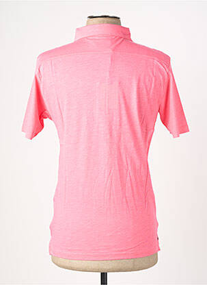Polo stretch manches courtes rose EUROPANN homme