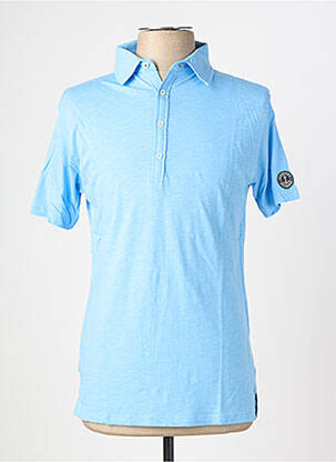Polo stretch manches courtes bleu EUROPANN homme