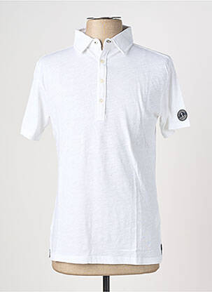 Polo stretch manches courtes blanc EUROPANN homme
