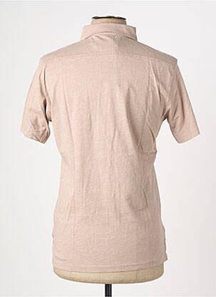 Polo stretch manches courtes marron EUROPANN homme