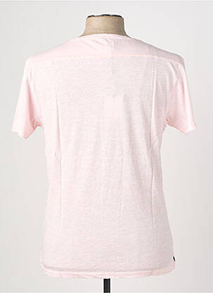 T-shirt coupe cintrée manches courtes rose EUROPANN homme