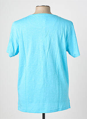 T-shirt coupe cintrée manches courtes bleu EUROPANN homme