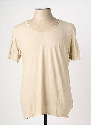 T-shirt coupe cintrée manches courtes beige EUROPANN homme
