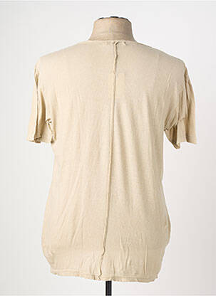 T-shirt coupe cintrée manches courtes beige EUROPANN homme