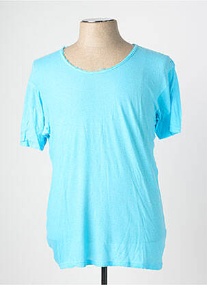 T-shirt coupe cintrée manches courtes bleu EUROPANN homme