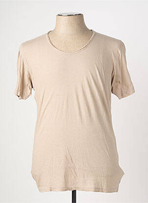 T-shirt coupe cintrée manches courtes beige EUROPANN homme