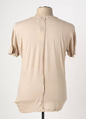 T-shirt coupe cintrée manches courtes beige EUROPANN homme