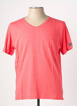 T-shirt coupe cintrée manches courtes rouge EUROPANN homme