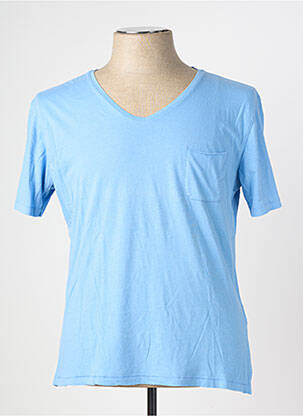 T-shirt coupe cintrée manches courtes bleu EUROPANN homme