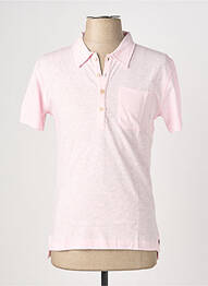 Polo coupe cintrée manches courtes rose EUROPANN homme