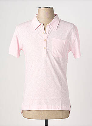 Polo coupe cintrée manches courtes rose EUROPANN homme