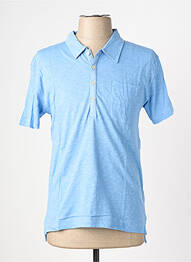 Polo coupe cintrée manches courtes bleu EUROPANN homme