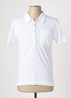 Polo coupe cintrée manches courtes blanc EUROPANN homme