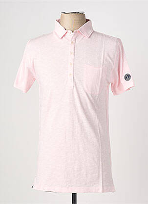 Polo coupe cintrée manches courtes rose clair EUROPANN homme