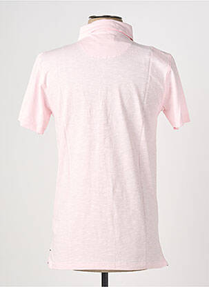Polo coupe cintrée manches courtes rose clair EUROPANN homme