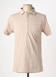 Polo coupe cintrée manches courtes marron EUROPANN homme