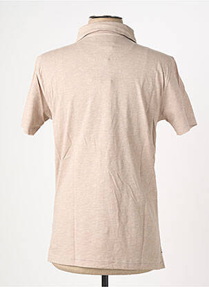 Polo coupe cintrée manches courtes marron EUROPANN homme