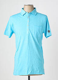 Polo coupe cintrée manches courtes bleu EUROPANN homme