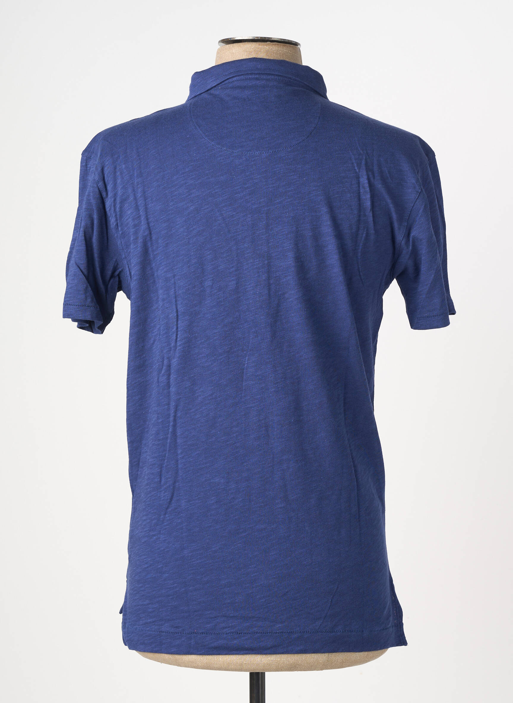 Polo coupe cintrée manches courtes bleu fonce EUROPANN homme