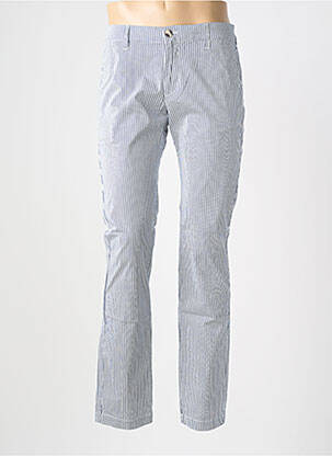 Pantalon chino tissage popeline taille normale bleu EUROPANN homme