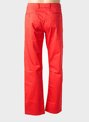 Pantalon chino tissage popeline taille normale rouge EUROPANN homme