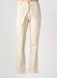 Pantalon chino tissage popeline taille normale beige EUROPANN homme