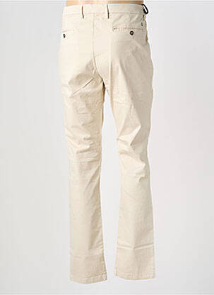 Pantalon chino tissage popeline taille normale beige EUROPANN homme