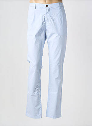 Pantalon chino tissage popeline taille normale bleu EUROPANN homme